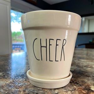 Rae Dunn ‘CHEER’ flower pot